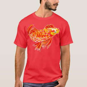Oorspronkelijke waterverf Golden Koi Carp T-shirt