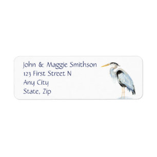 Oorspronkelijke Waterverf: grote blauwe hond Etiket