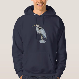 Oorspronkelijke waterverf: grote blauwe hond hoodie