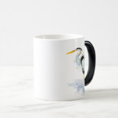 Oorspronkelijke waterverf: grote blauwe hond magische mok (Voorkant rechts)