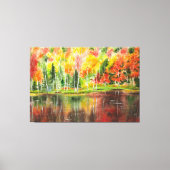 Oorspronkelijke Waterverf najaar palet Canvas Afdruk (Voorkant)