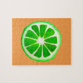 Oorspronkelijke waterverf pop art. citrusvruchten legpuzzel (Horizontaal)