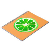 Oorspronkelijke waterverf pop art. citrusvruchten  notitieboek (Linkerzijde)