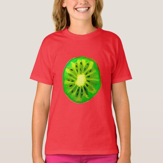 Oorspronkelijke waterverf pop art. citrusvruchten t-shirt (Voorkant)