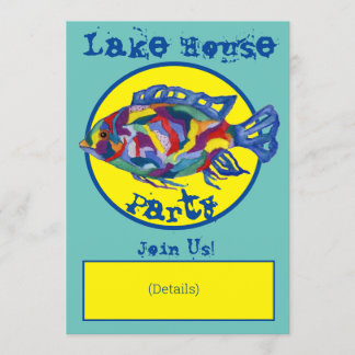 Oorspronkelijke Waterverf van de uitnodiging van h