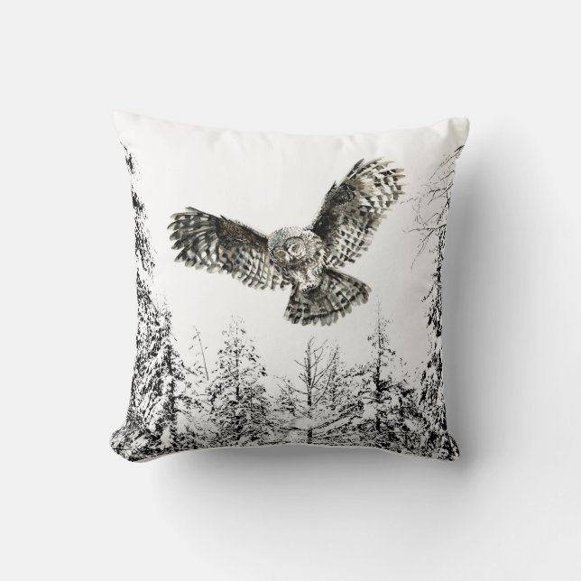 Oorspronkelijke Waterverf: vogelaanvaring of vogel Kussen (Voorkant)