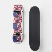 Oost. 1776 Amerikaanse vlag Skateboard (Voorkant)