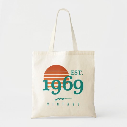 Oost. 1969 Retro 50th Birthday Tote Bag (Voorkant)
