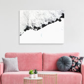 Oost-Antarctica-waternA-olies uit de Prins Olav-ku Canvas Afdruk (Insitu (Woonkamer))