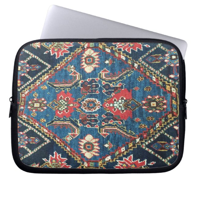 Oost-Antiek Perzisch Turks tapijttapijt Laptop Sleeve (Voorkant)