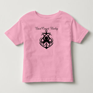Oost-Baby schattige octopusanker Baby shirt