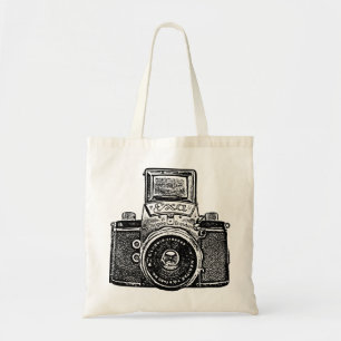 Oost-Duitse camera - zwart Tote Bag