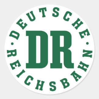 Oost-Duitse spoorweg - Deutsche Reichsbahn Ronde Sticker