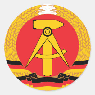 oost - duitse wapenstilstand ronde sticker