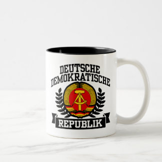 Oost-Duitsland Tweekleurige Koffiemok