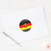 Oost-Duitsland vlag Ronde Sticker (Envelop)