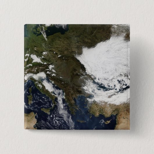 Oost- en Zuid-Europa Vierkante Button 5,1 Cm (Voorkant)