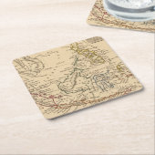 Oost-India Vierkante Kartonnen Onderzetter (Schuin)