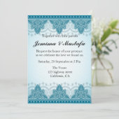 Oost-Indische Mandala bruiloft Kaart (Staand voorkant)