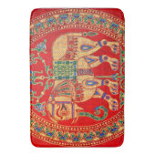 Oost-Indische olifantendruk Badmat (Voorkant Verticaal)