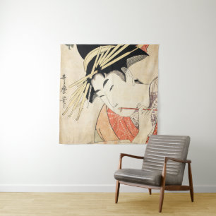 Oost-japanse ukiyo-e geisha maiko  kunst wandkleed