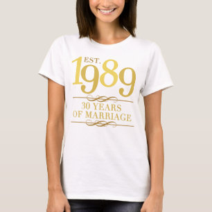 Oost. Jubileum 1989 30ste bruiloft T-shirt