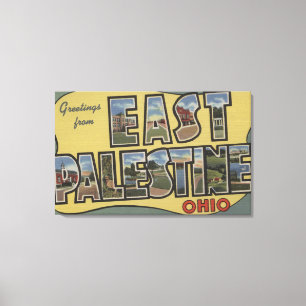 Oost-Palestina, Ohio - Grote letterscènes Canvas Afdruk