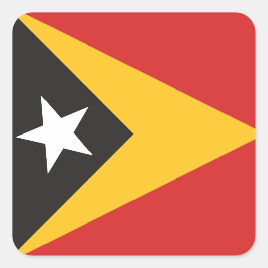 Oost-Timor Vierkante Sticker (Voorkant)