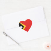 Oost-Timor Vlag Hart Sticker (Envelop)