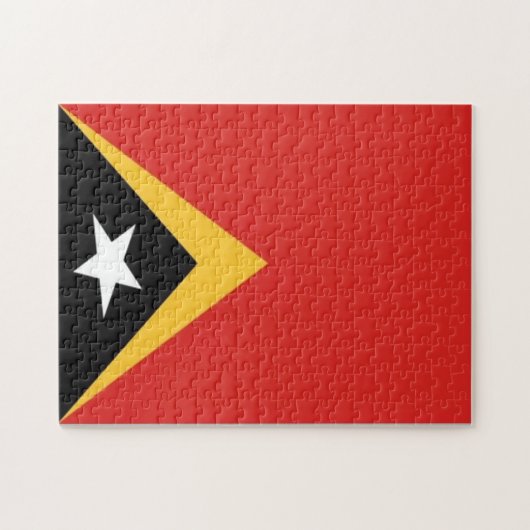 Oost-Timor - vlag - Legpuzzel (Horizontaal)