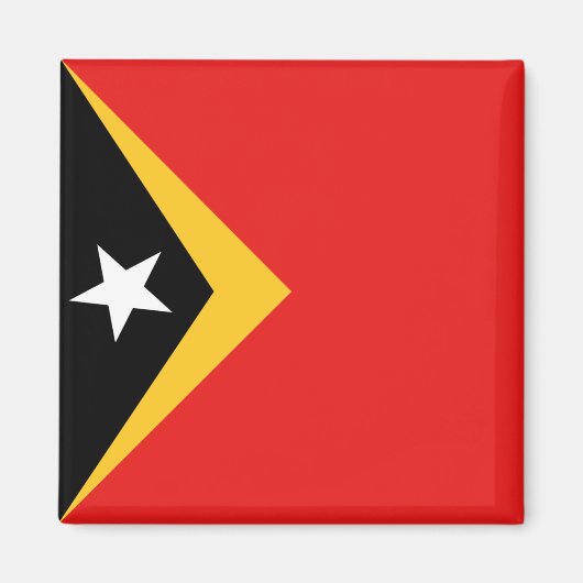 Oost-Timor Vlag Magnet Magneet (Voorkant)