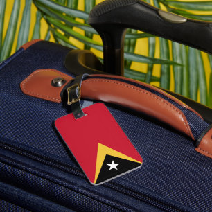 Oost-Timorese vlag Bagagelabel
