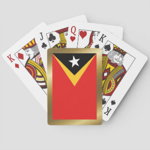 Oost-Timorese vlag speelkaarten
