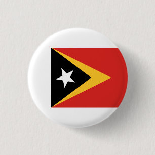 Oost-Timorese vlag, vlag van Oost-Timor Ronde Button 3,2 Cm