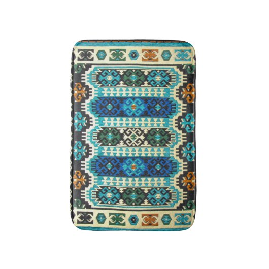 oost-Turks Perzisch tapijtblauw Badmat (Voorkant Verticaal)