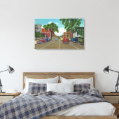 Oost-Uitzicht Genesee Street Canvas Afdruk (Insitu (Slaapkamer))