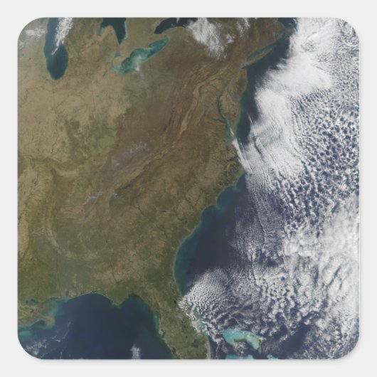 Oost-Verenigde Staten 2 Vierkante Sticker (Voorkant)