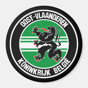 Oost-Vlaanderen Round Emblem Magneet