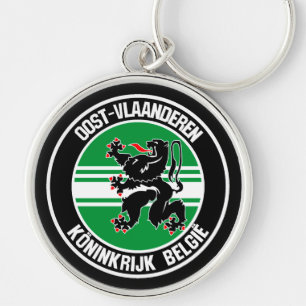 Oost-Vlaanderen Round Emblem Sleutelhanger