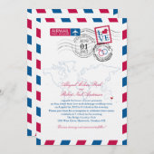 Oostelijk Australië Airmail Wedding Kaart (Voorkant / Achterkant)