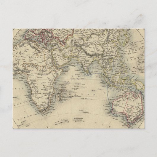 oostelijk halfrond 4 briefkaart (Voorkant)