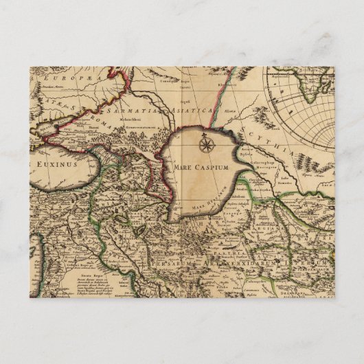 Oostelijk halfrond en Rome Briefkaart (Voorkant)