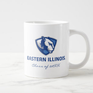 Oostelijk Illinois Panthers Head en Wordmark Logo Extra Grote Beker