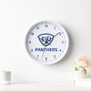 Oostelijk Illinois Panthers Shield & Wordmark Logo