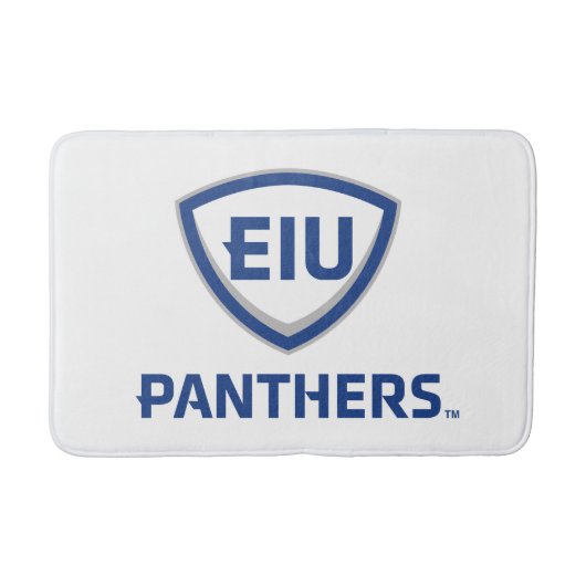 Oostelijk Illinois Panthers Shield & Wordmark Logo Badmat (Voorkant)