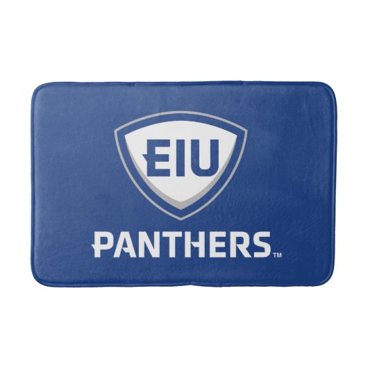 Oostelijk Illinois Panthers Shield & Wordmark Logo Badmat (Voorkant)