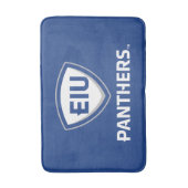 Oostelijk Illinois Panthers Shield & Wordmark Logo Badmat (Voorkant Verticaal)