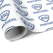 Oostelijk Illinois Panthers Shield & Wordmark Logo Cadeaupapier (Rol Hoek)