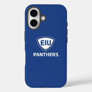 Oostelijk Illinois Panthers Shield & Wordmark Logo iPhone 16 Hoesje