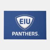 Oostelijk Illinois Panthers Shield & Wordmark Logo Deurmat (Voorkant)